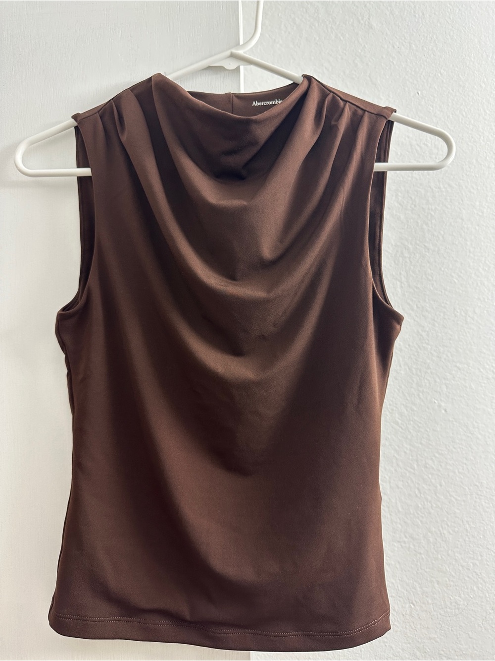 NWT Abercrombie High Neck Draped Top